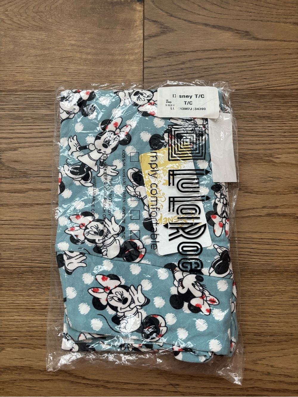 Lularoe X Disney Blue Minnie Mouse Leggings